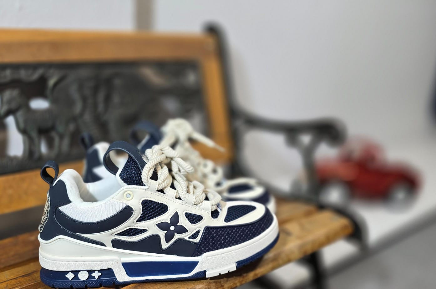 LOUIS VUITTON SKATE BLU WHITE