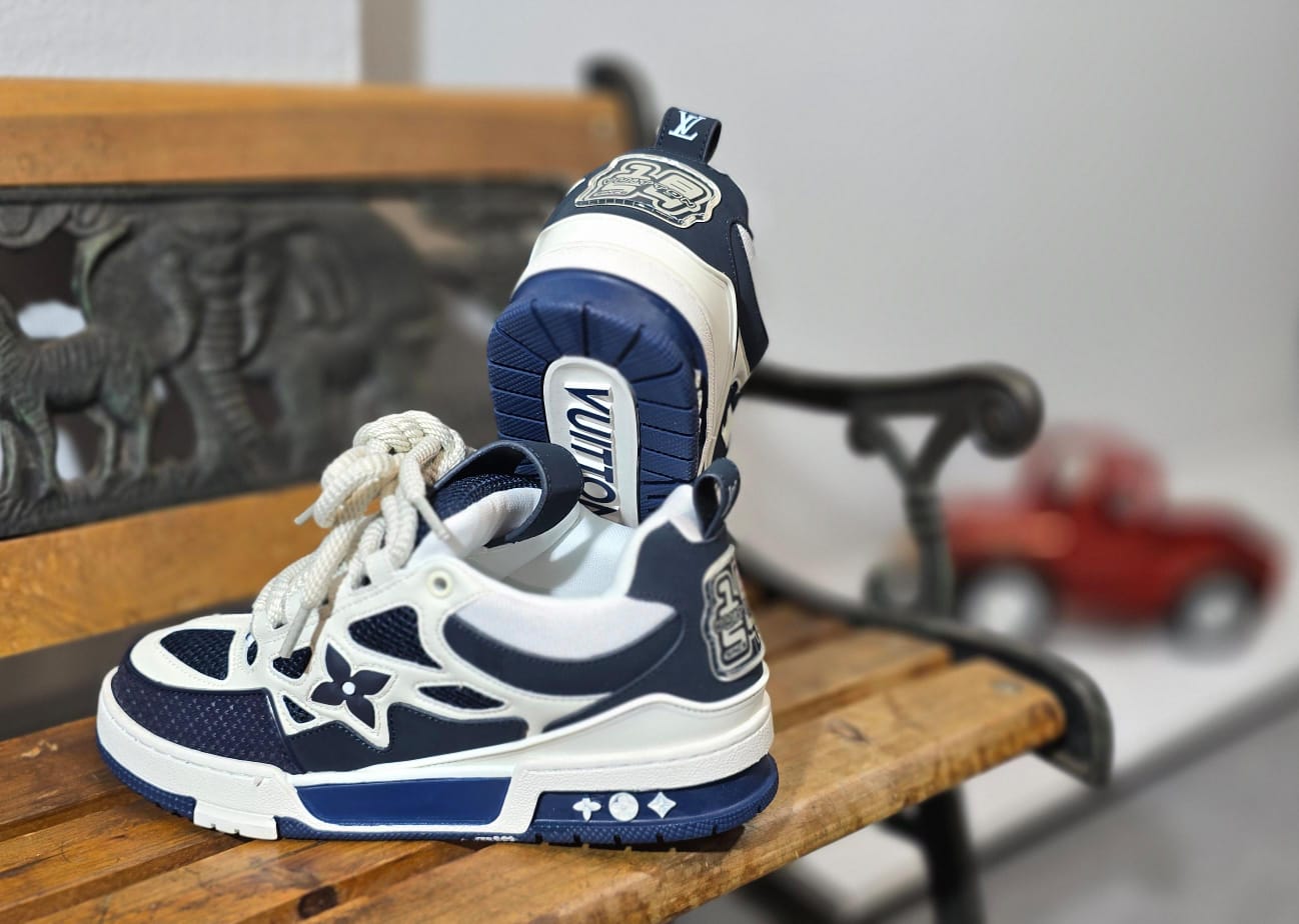 LOUIS VUITTON SKATE BLU WHITE