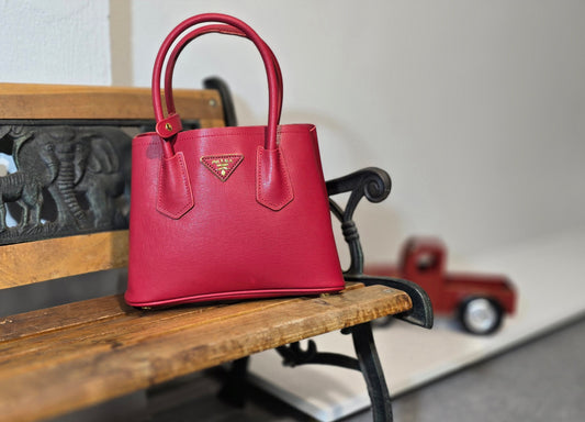 BORSA PRADA RED SAFFIANO IN PELLE