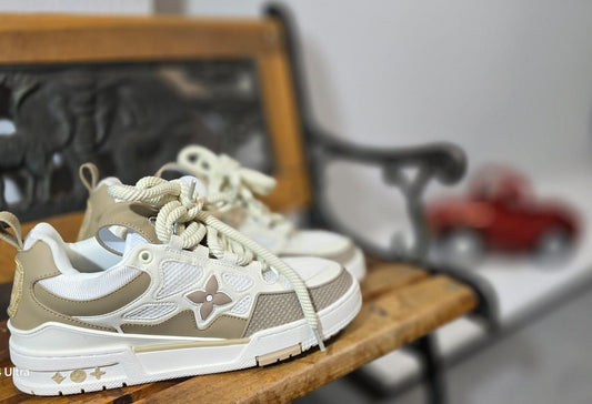 LOUIS VUITTON SKATE BEIGE E BIANCO