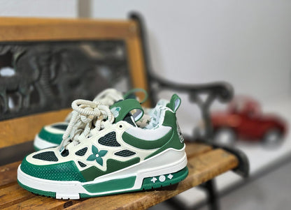 LOUIS VUITTON SKATE VERDE E BIANCO