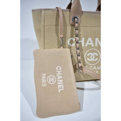 BORSA CHANEL DEAUVILLE BEIGE