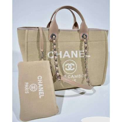 BORSA CHANEL DEAUVILLE BEIGE